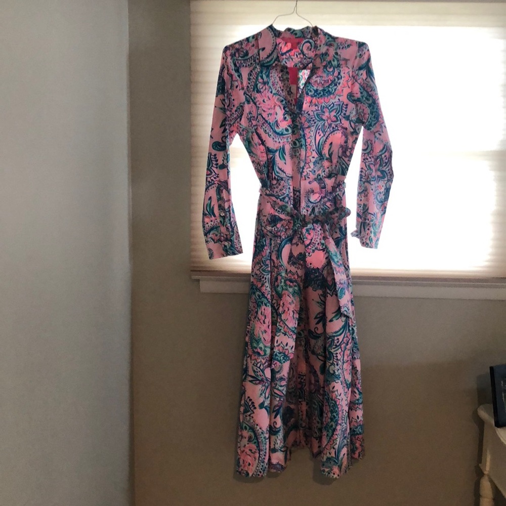 Lilly Pulitzer midi shirt dress